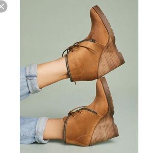 Vanessa Wu Wedge Booties from Anthropologie